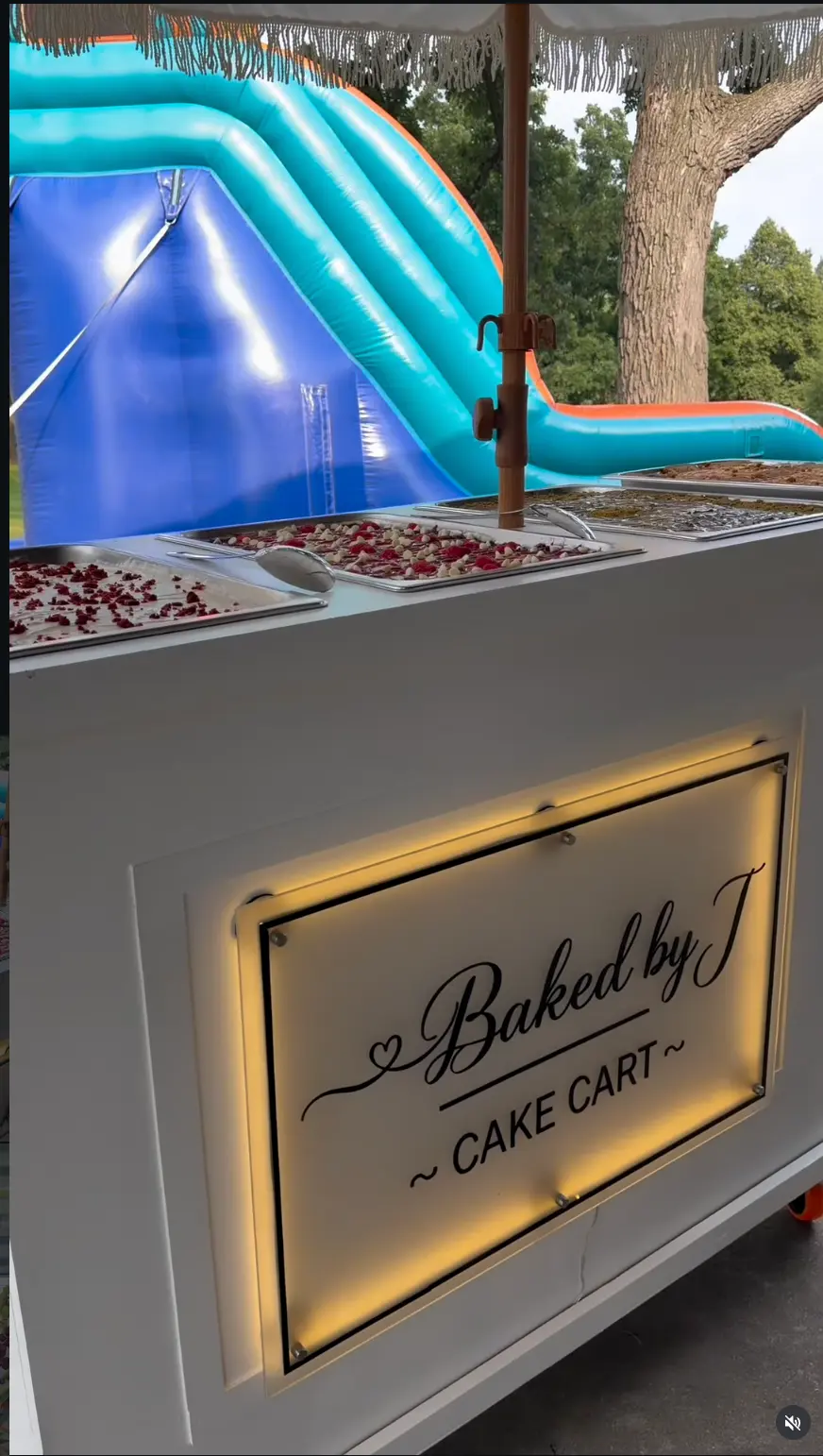 Baked By J mobile dessert cart
